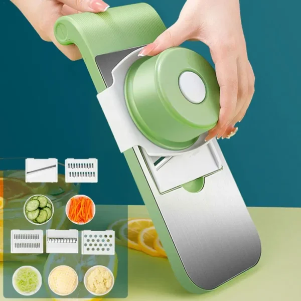 5in1 Vegetable Stainless Steel Cutter - Image 2
