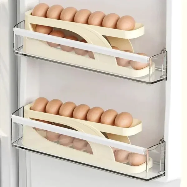 ( ১ পিস) 2 Layer Eggs Storage Rack - Image 2